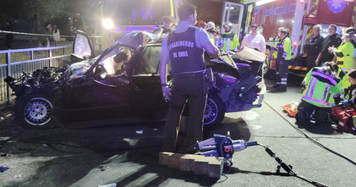 Accidente de tránsito en Pedro Aguirre Cerda