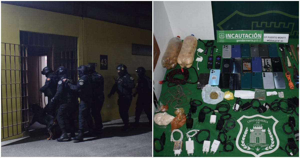 Allanan módulo 2 de cárcel de Osorno