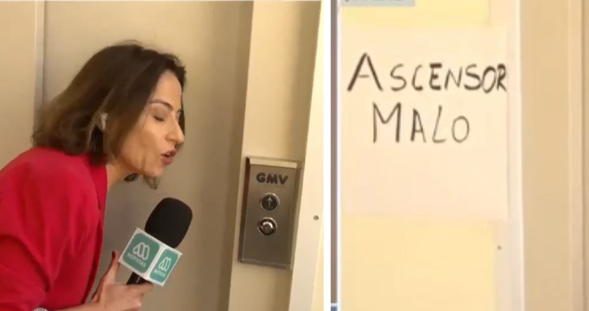 Cony Santa María ayuda a rescatar a adulta mayor atrapada en ascensor: ignoró cartel que decía “MALO”