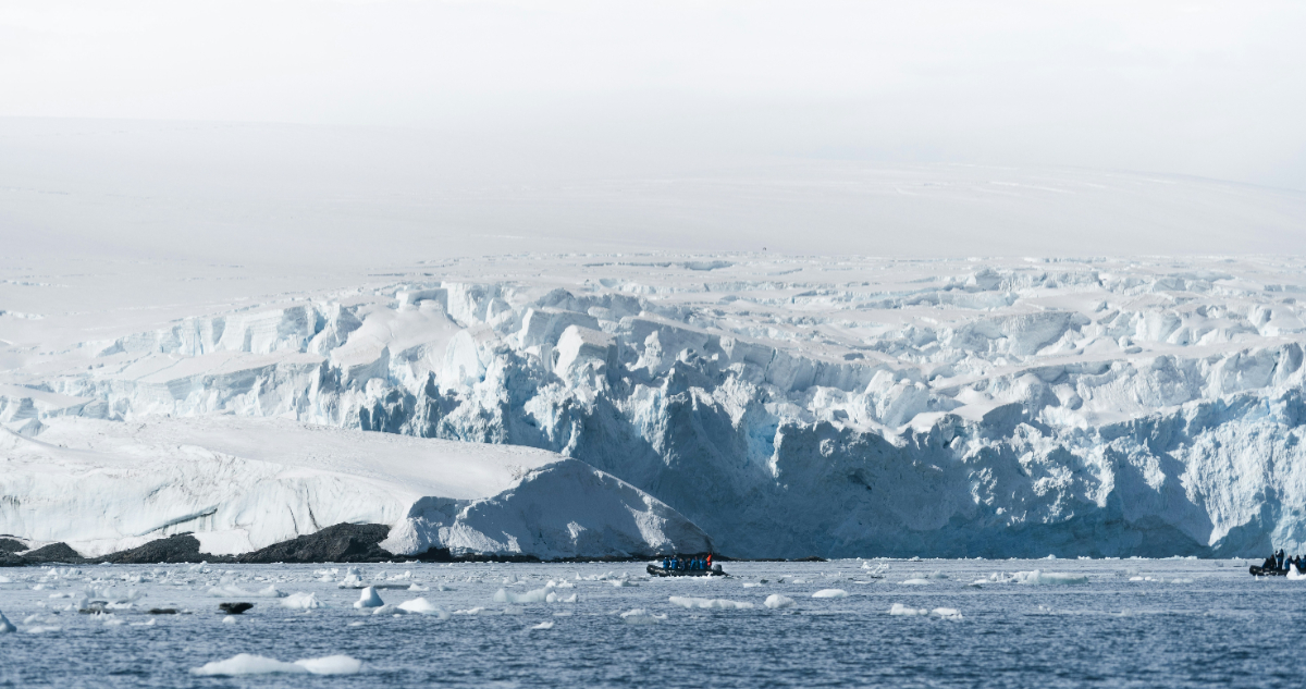 Glaciar en la Antártica