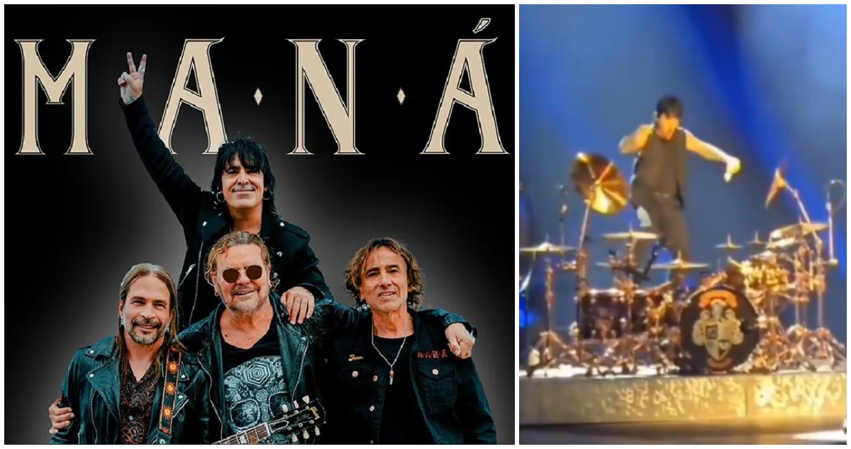 Baterista de Maná sufre aparatosa caída durante concierto en Estados Unidos: escena se hizo viral