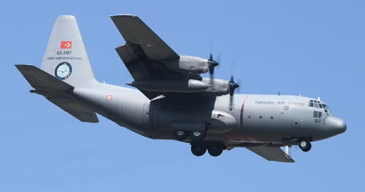 Imagen de archivo de un avión de carga C-130 de Turquía
