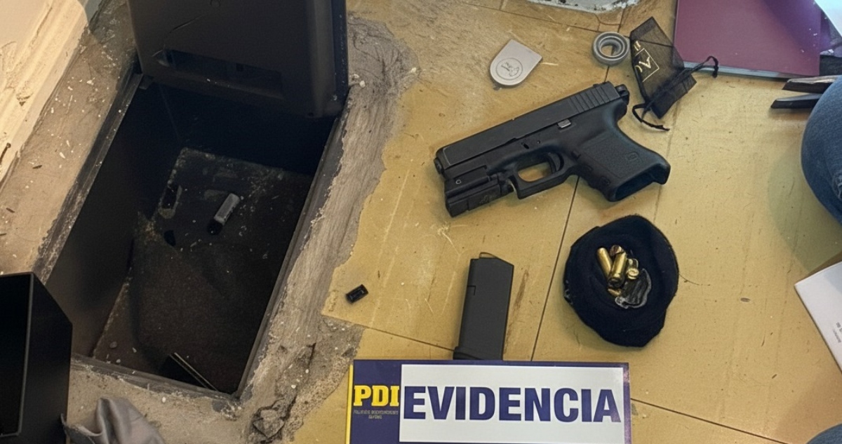Banda dedicada a la venta de drogas tenía chaleco antibalas y una caja fuerte con arma y municiones