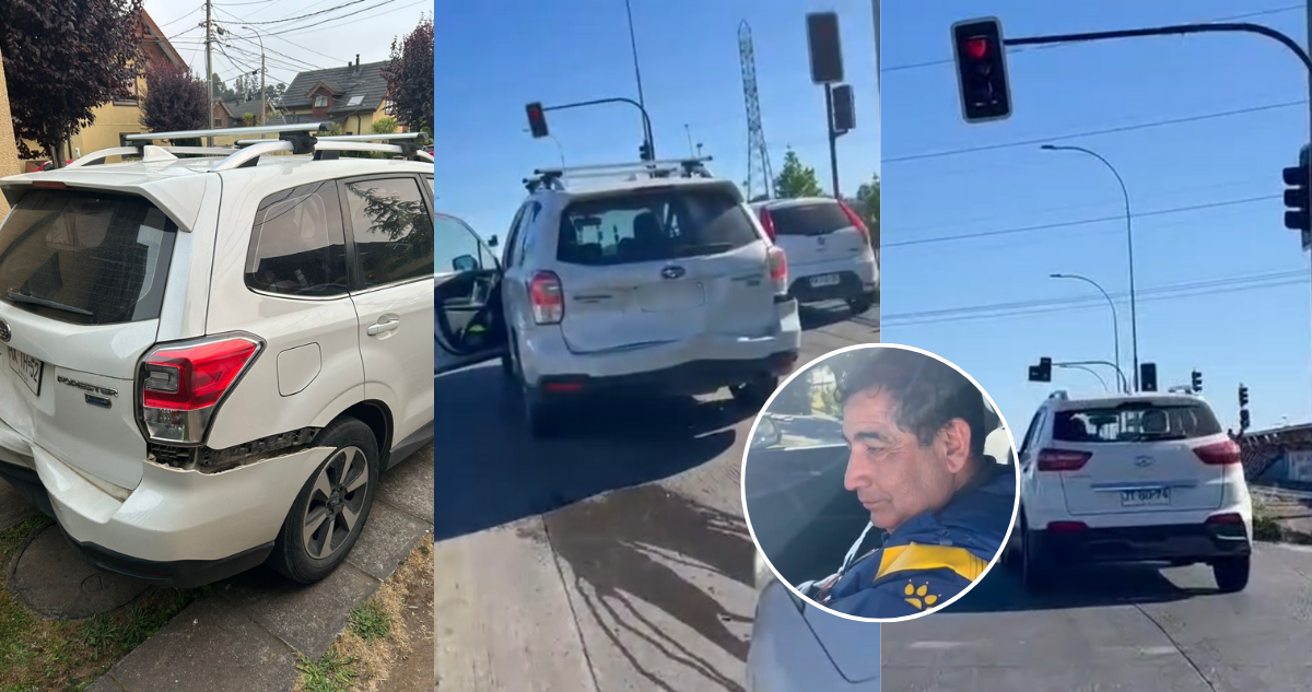 VIDEO | Acusan a funcionario municipal de Concepción de conducir aparentemente ebrio, chocar y fugarse