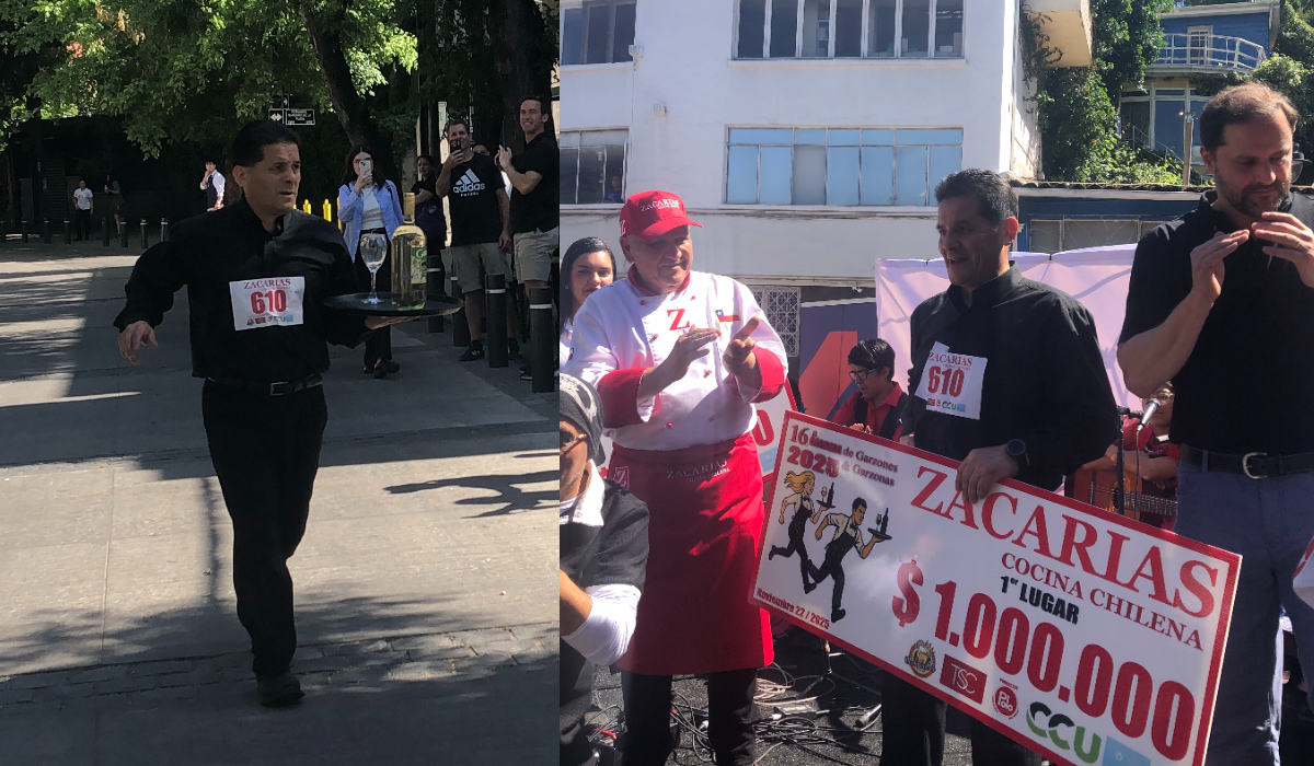 Carrera de garzones en la RM