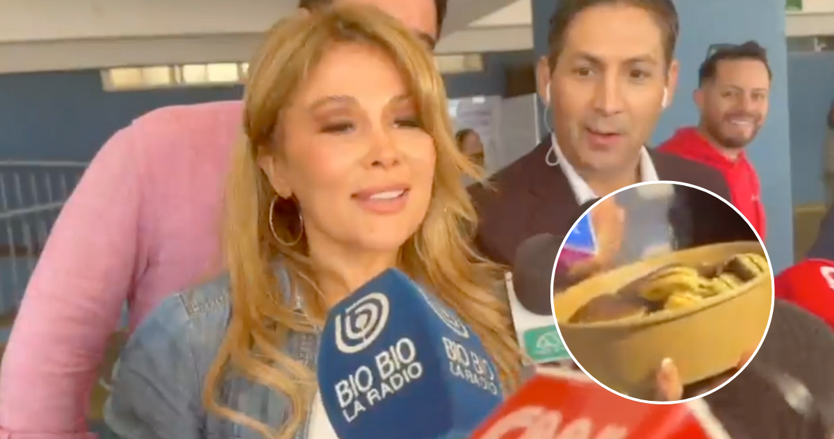 Cathy Barriga llegó sin Lavín a emitir su voto: llevó galletas a los vocales, pero se las rechazaron