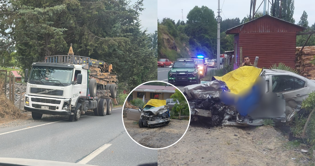 Al menos 3 muertos y un herido grave tras colisión de auto con 2 camiones en ruta Florida-Concepción