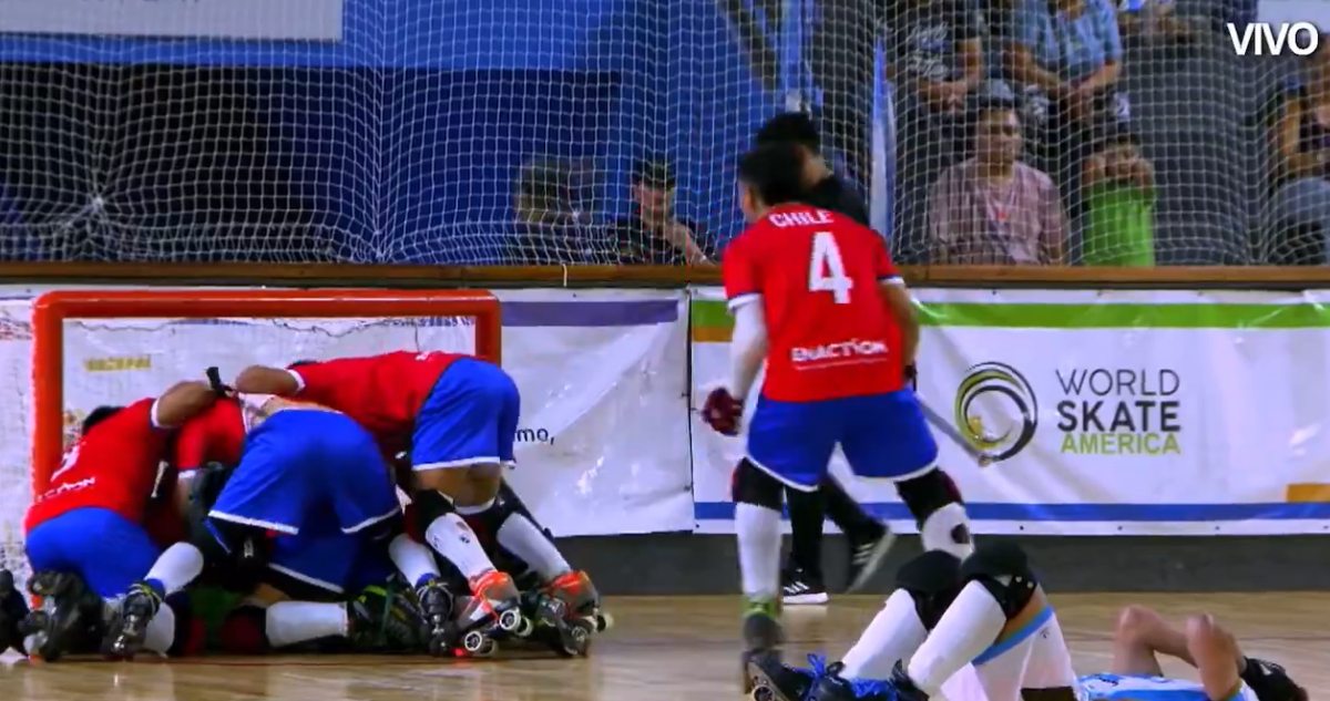 Chile vs Argentina en el Hockey Patín del Panamericano de San Juan