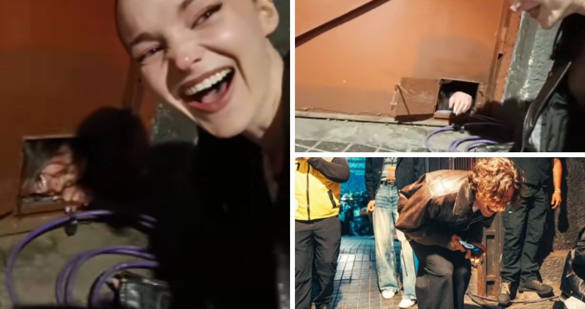 chilena logró encontrarse con Dove Cameron y Damiano David, desde un orificio