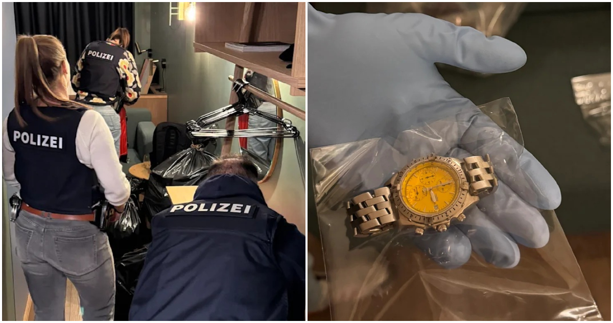 Imagen del allanamiento a la pieza en donde se hospedaban los ladrones chilenos