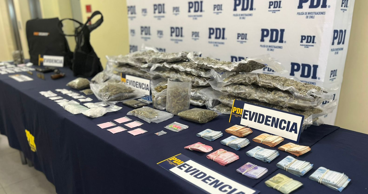 Procedimientos policiales dejan 4 detenidos y más de 20 mil dosis de droga incautadas en La Araucanía