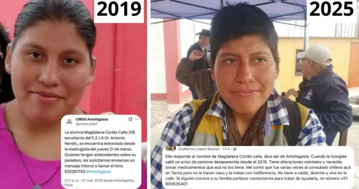 Aseguran que joven de Antofagasta reportada como desaparecida en 2019 habría reaparecido en Perú
