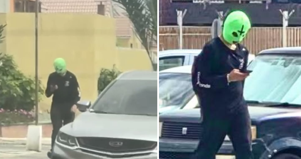 Sujeto con máscara verde que acosó a mujeres en Antofagasta sería adolescente de 15 años: fue detenido