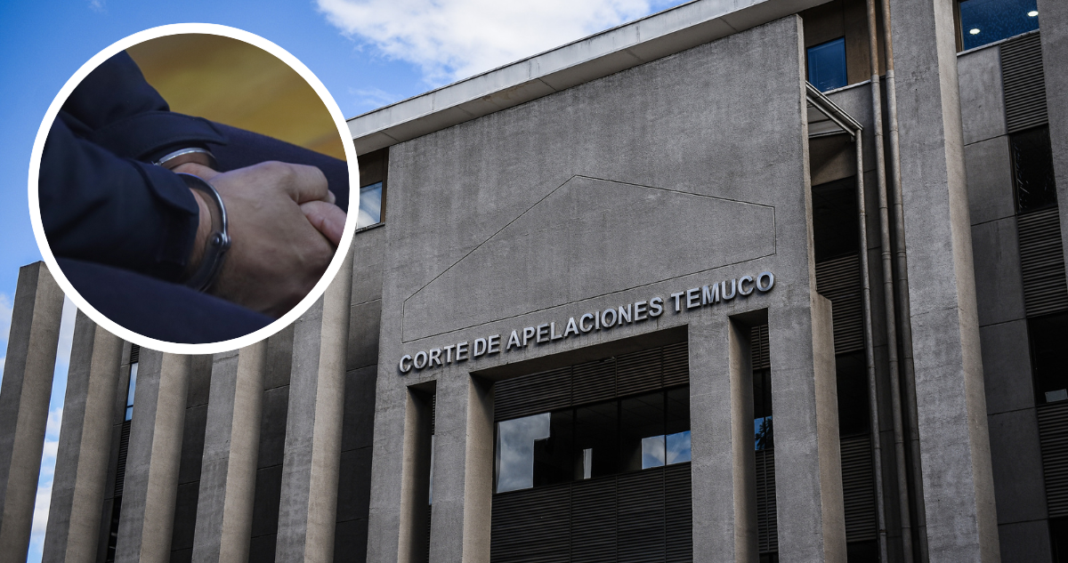 Foto de contexto de Corte de Apelaciones y manos esposadas