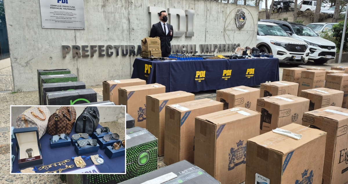 Contrabando de cigarrillos en la región de Valparaíso