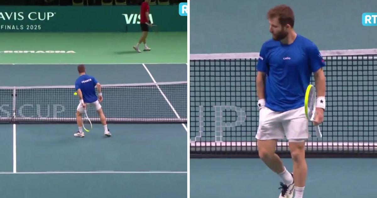 Corentin Moutet quedó en ridículo en Copa Davis por canchero.