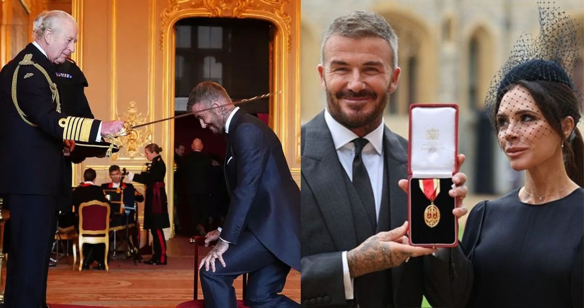 En medio de quiebres familiares: David Beckham es nombrado caballero por el rey Carlos III