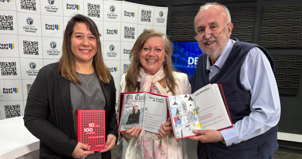 Galia Bogolasky y el libro de "Culturizarte" que reúne a 100 exponentes de la cultura chilena