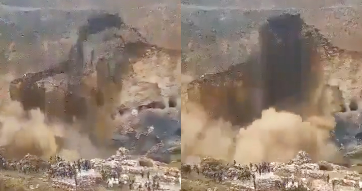 VIDEO | Registro muestra impresionante derrumbe en una mina de la República Democrática del Congo