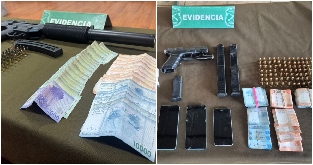 Desarticulan dos bandas en La Pintana: Carabineros incautaron arsenal y drogas en operativos relámpago