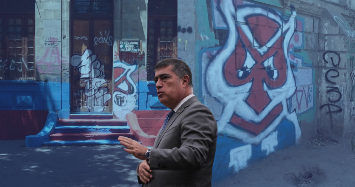 Desbordes exige a La U que condene los rayados en barrio Huemul: “Hasta ahora, silencio absoluto”