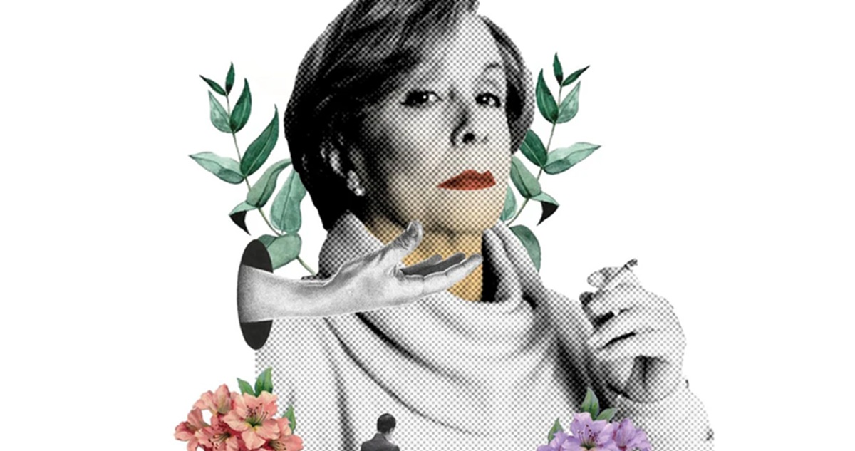 Detalle del afiche de Delfina: ¡Cállese, apúrese y no se luzca!, de Ricardo Carrasco