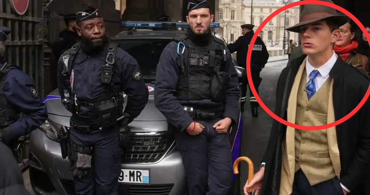 Misterio resuelto: misterioso “detective” de la foto del robo del Louvre era un joven de 15 años