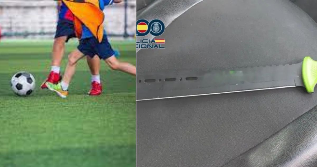 Un hombre detenido por amenazar con machete al entrenador de su hijo por dejarlo en la banca