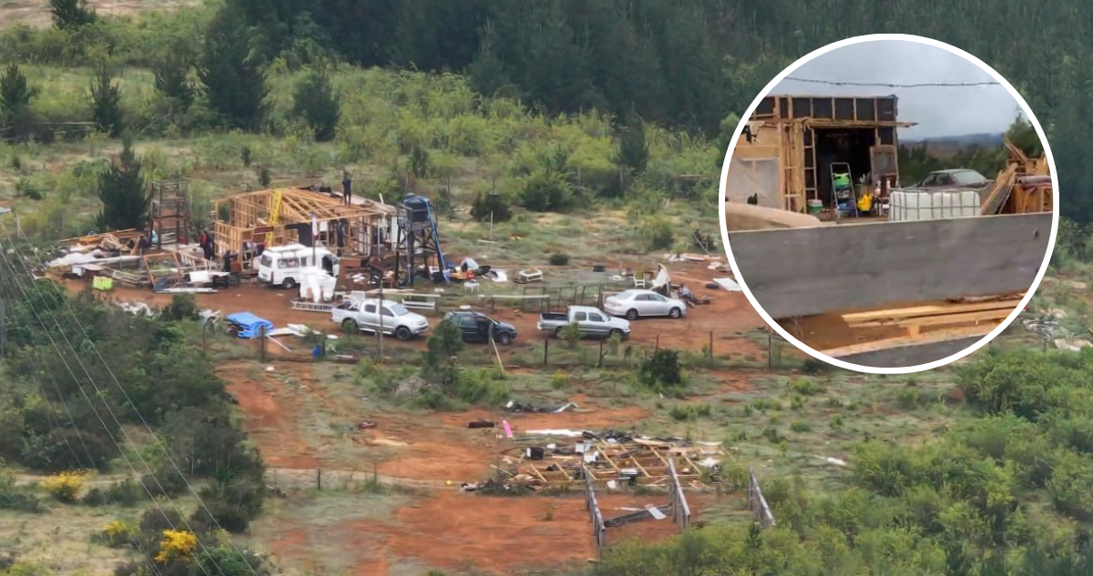 Sin impedimentos resultó el segundo desalojo en tomas en Curanilahue, región del Bío Bío