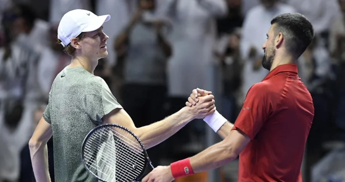 Djokovic y Jannik Sinner en foto de Agencia EFE
