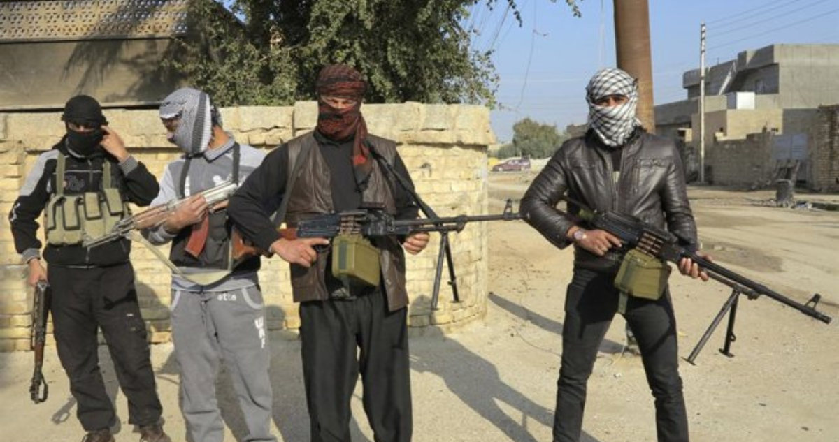 Imagen de archivo de miembros del Estado Islámico