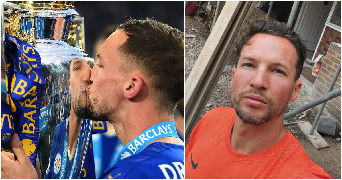 foto de Danny Drinkwater con la Premier y trabajando en la construcción