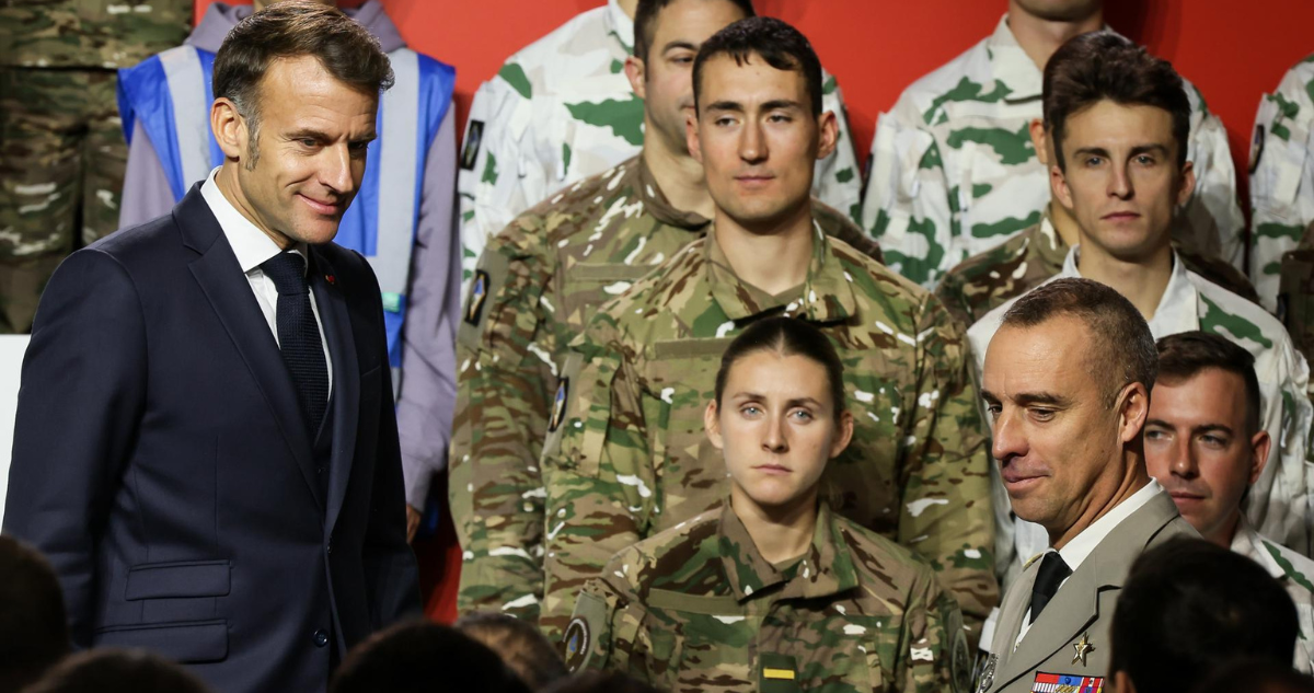 Macron anuncia el servicio militar en Francia