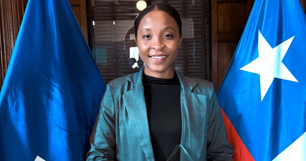 Shelenchie Jeanty en la Embajada de Haití en Chile | Cedida