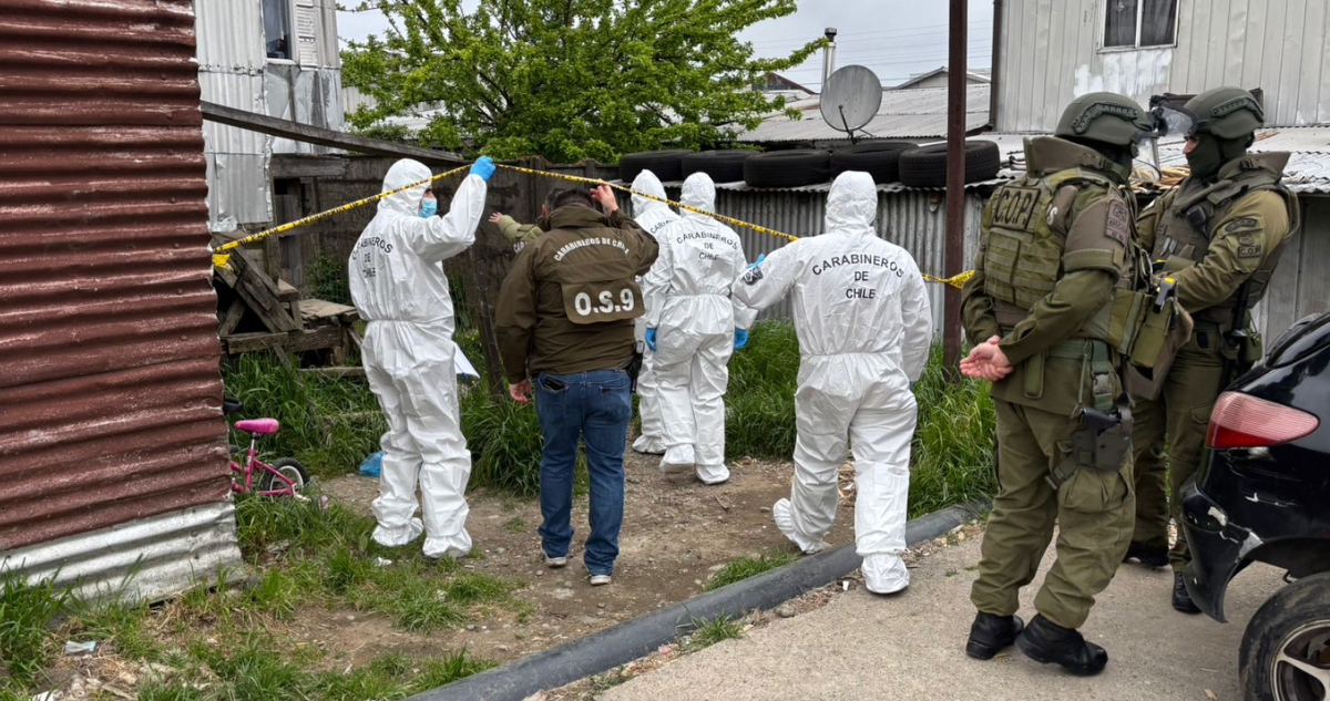 Doble homicidio en Puerto Montt: sujeto de interés se disparó en el estómago antes de ser detenido