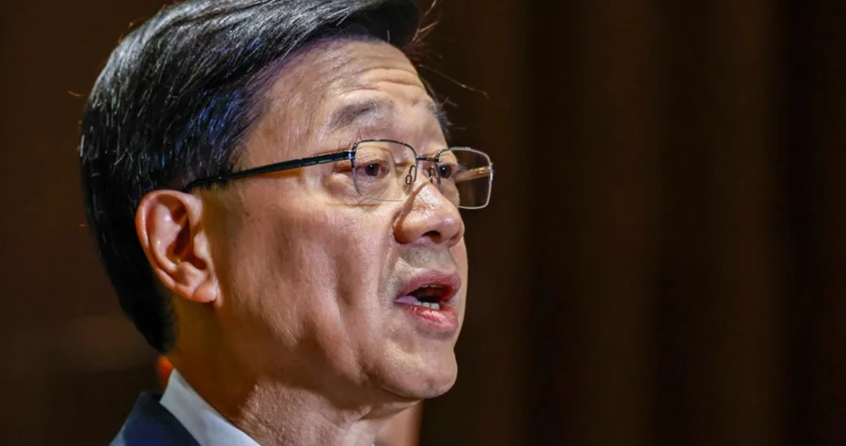 Imagen de archivo del líder ejecutivo de la Hong Kong, John Lee Ka-Chiu