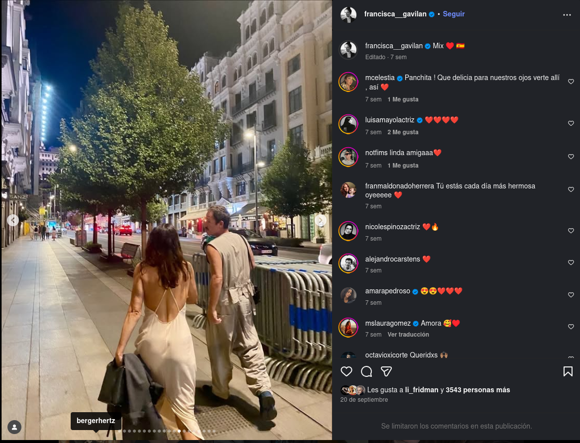 Francisca Gavilán junto a Germán Berger Hertz