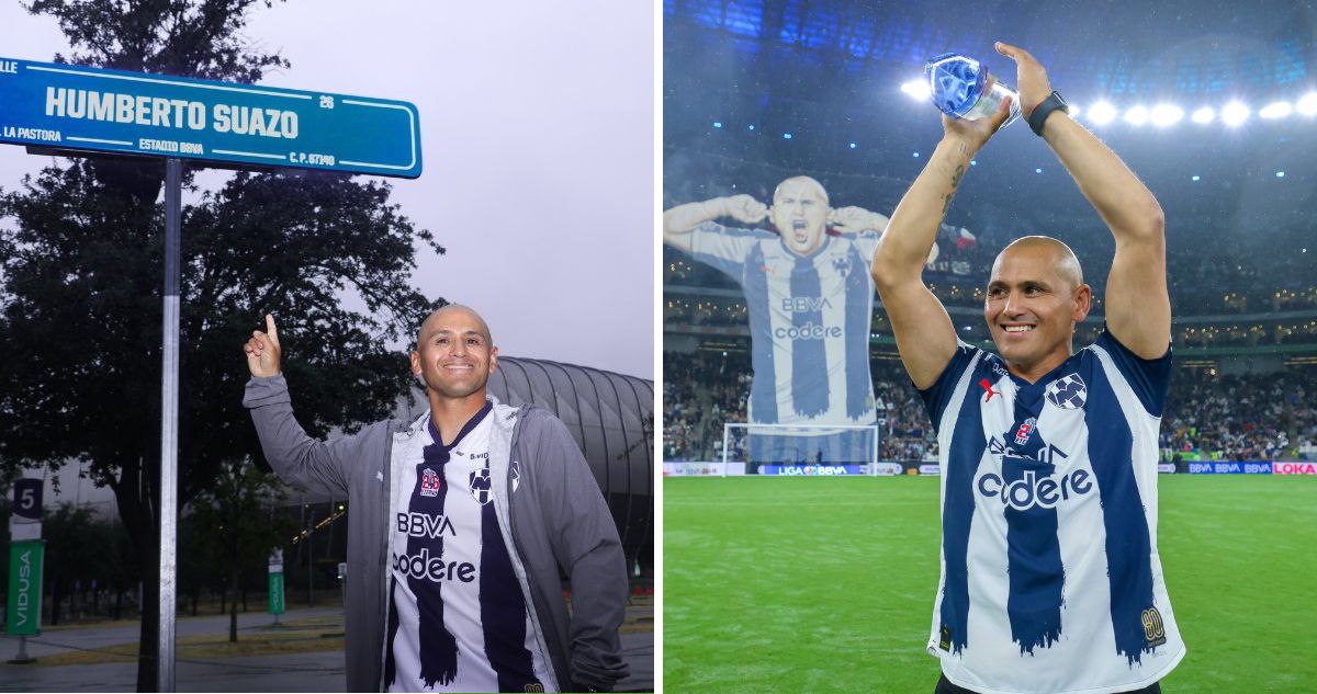 Chupete Suazo recibió impactantes homenajes del Rayados en México