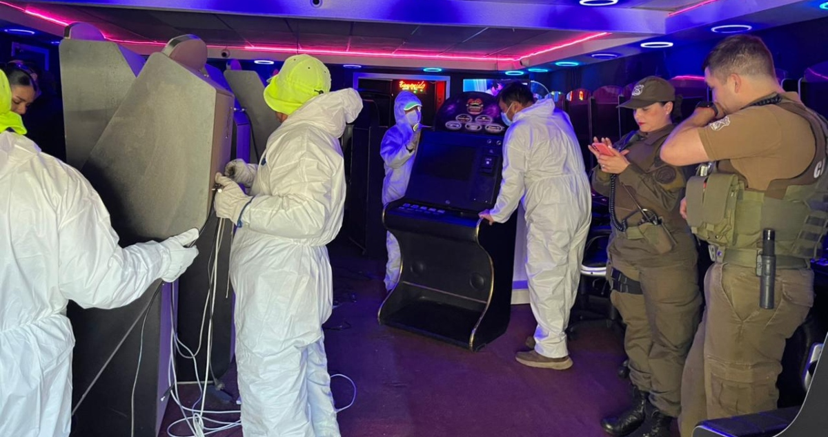 Incautan máquinas de juegos de azar en casinos ilegales de Concepción
