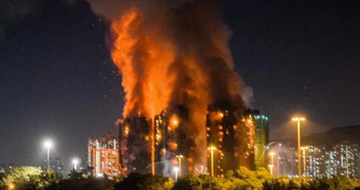 incendio en Hong Kong