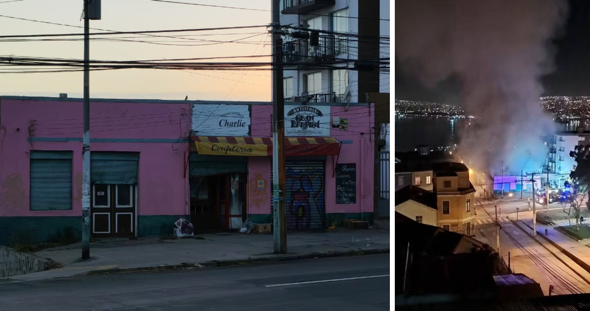 Una persona muere en incendio que afectó a rotisería en sector Playa Ancha de Valparaíso