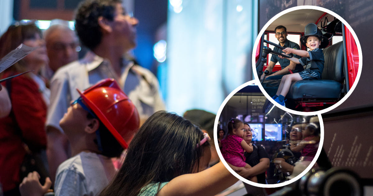 Niños en el Museo de Bomberos