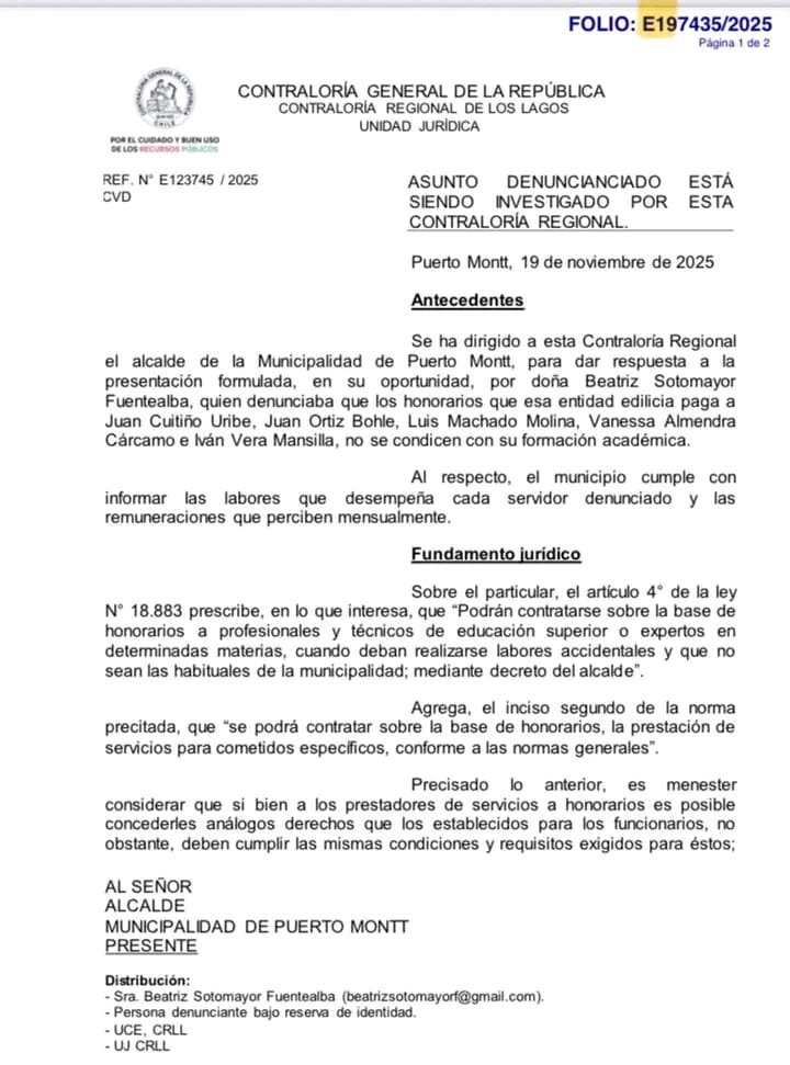 Investigación de Contraloría