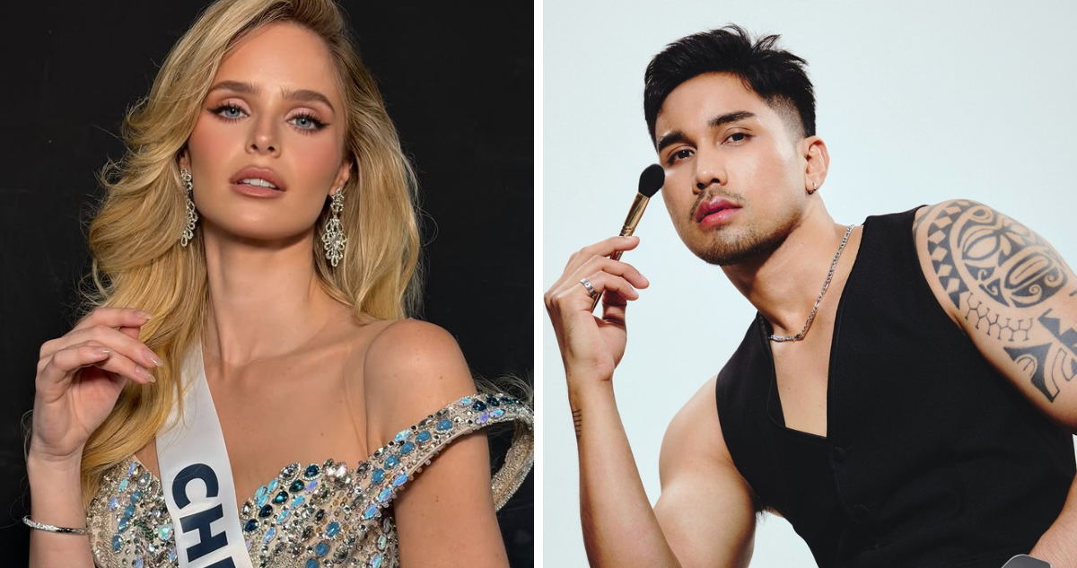 Inna Moll y maquillador