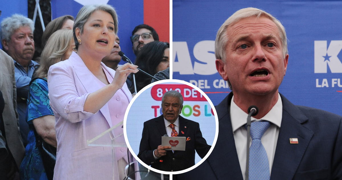 Jeannette Jara y José Antonio Kast en referencia a cancelación de Las caras de la moneda