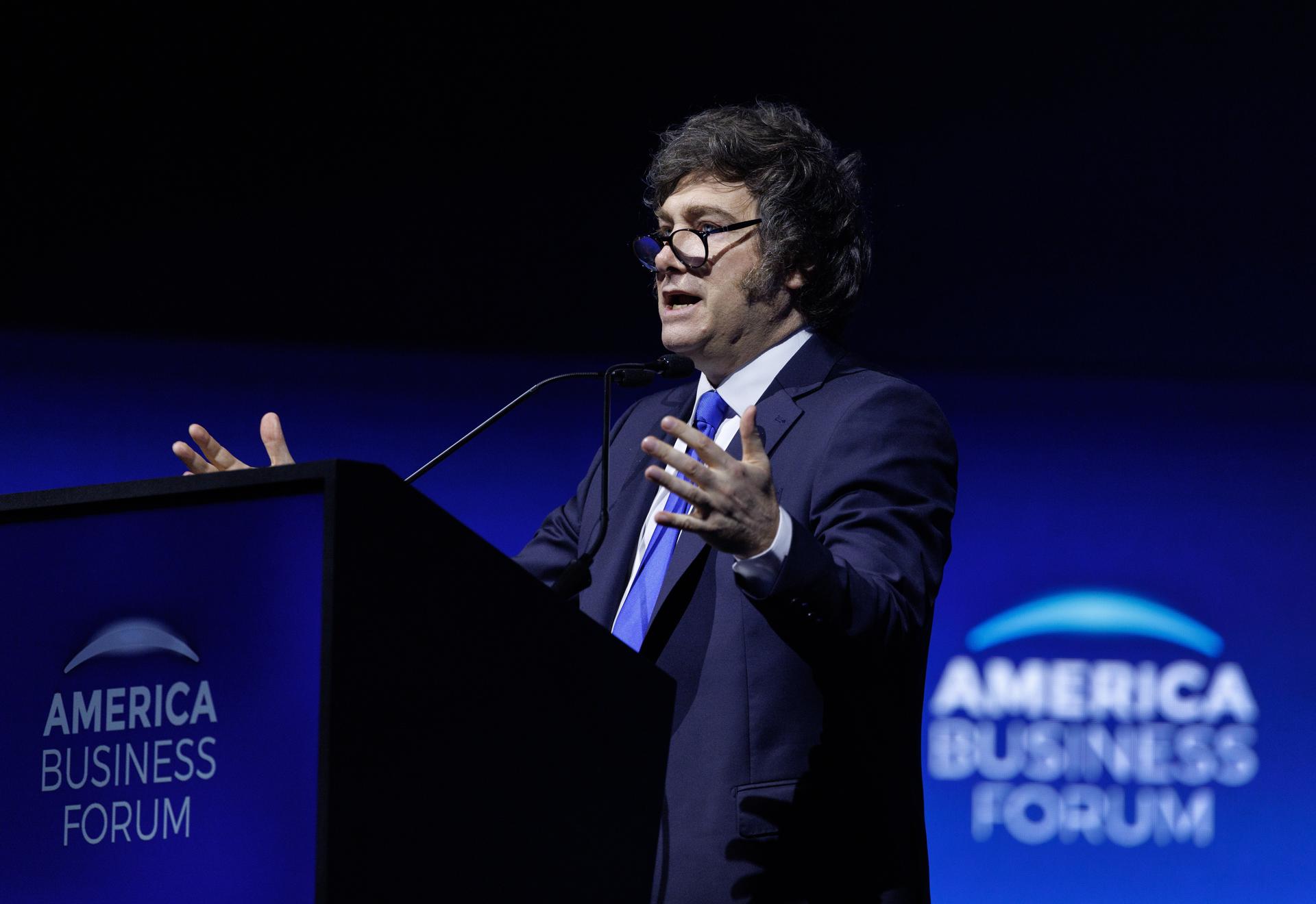 El presidente de Argentina, Javier Milei