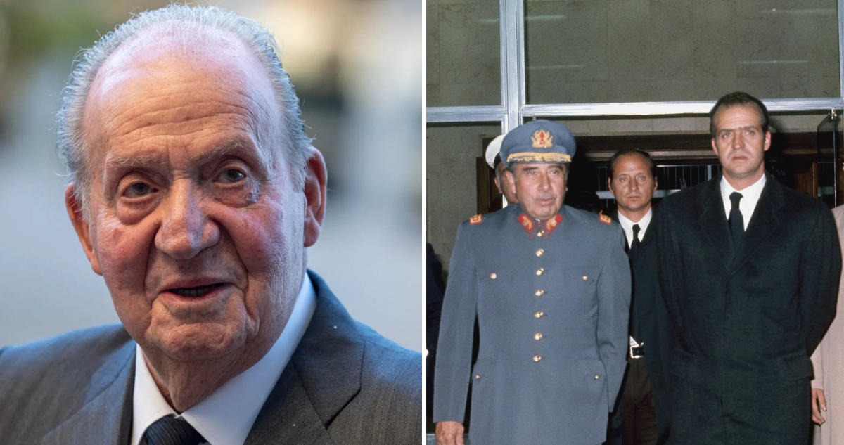 Juan Carlos I y Pinochet