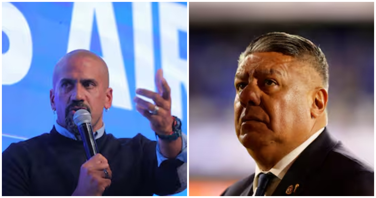 Juan Sebastián Verón y Chiqui Tapia