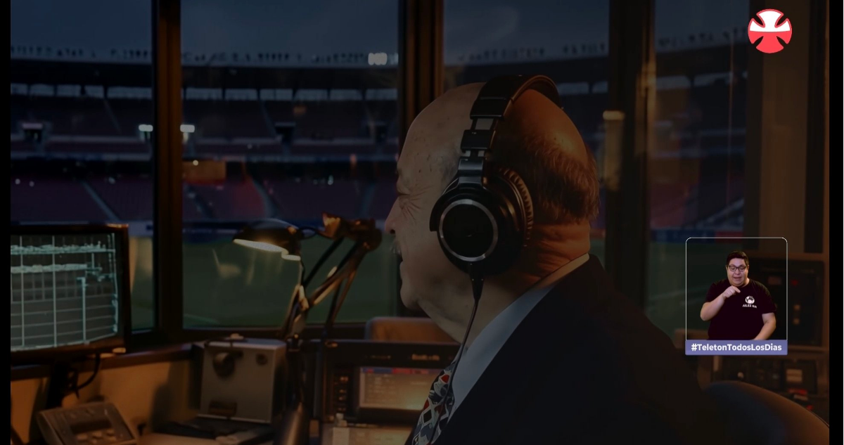 Captura de Julio Martínez en cierre de la Teletón 2025