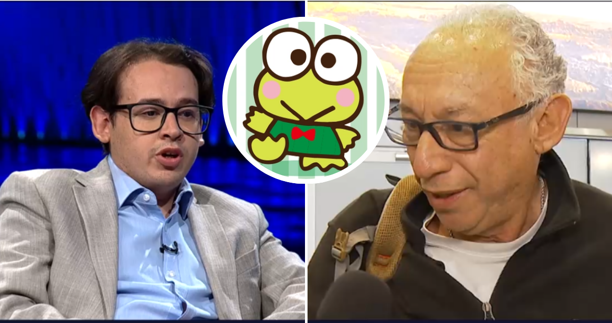 Alexander Israel, alias Keroppi, y su padre Mauricio Israel